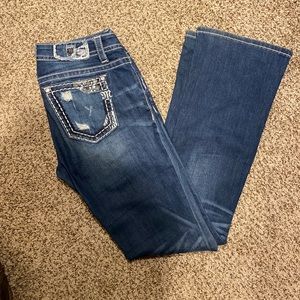 Miss Me Medium Wash Signature Rise Boot Cut Denim